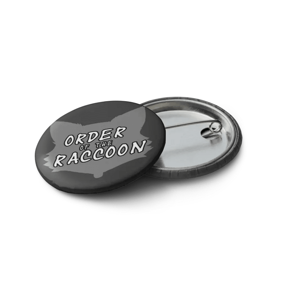 Small Raccoon Button Pins product image (7)