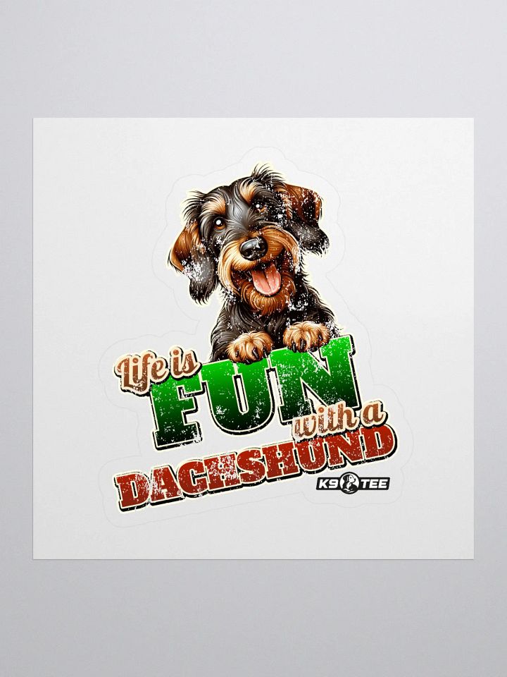 Fun Dachshund Kiss Cut Stickers product image (1)
