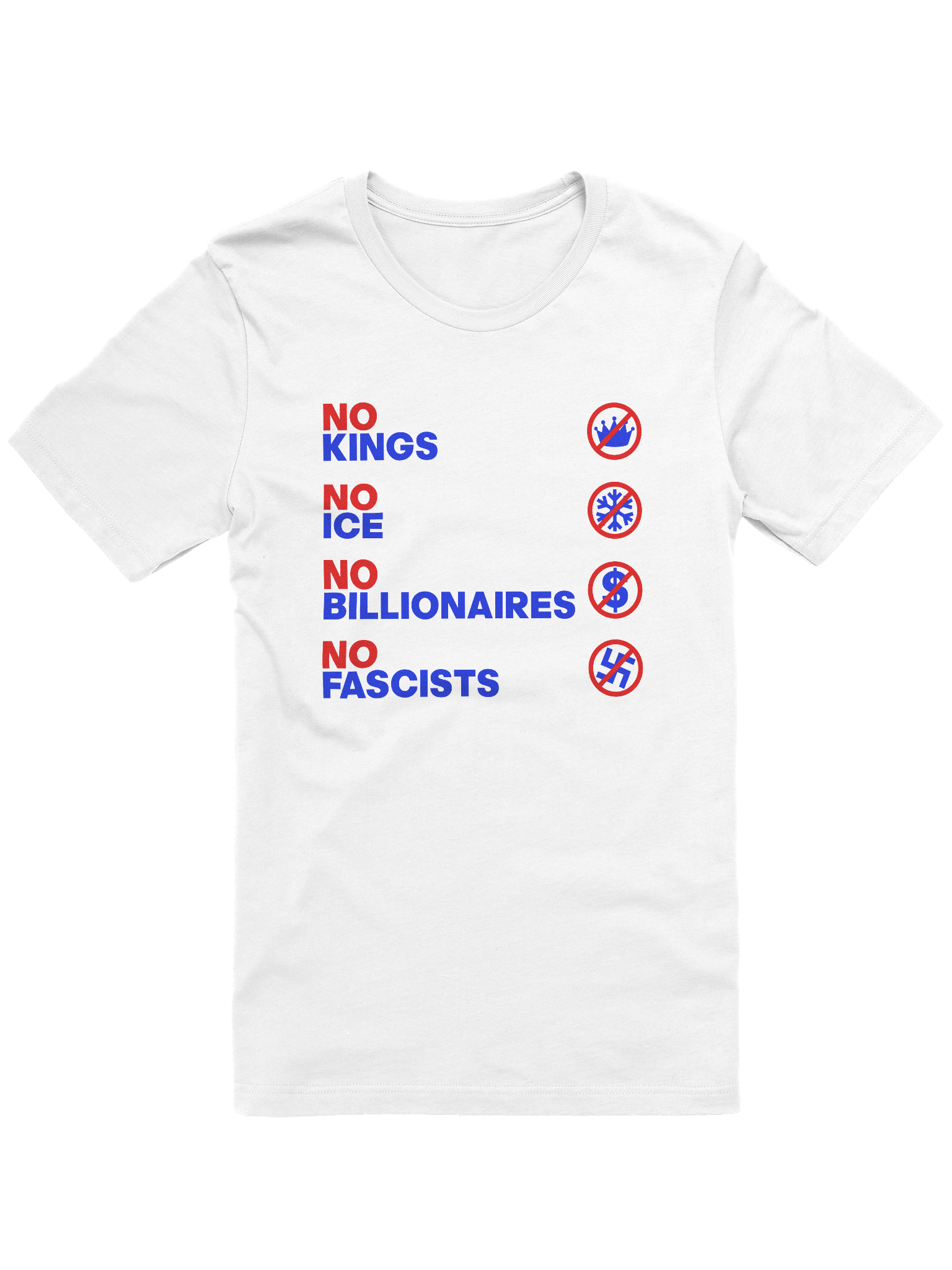 NO KINGS, NO ICE, NO BILLIONAIRES, NO FASCISTS - WOMEN'S FIT product image (1)