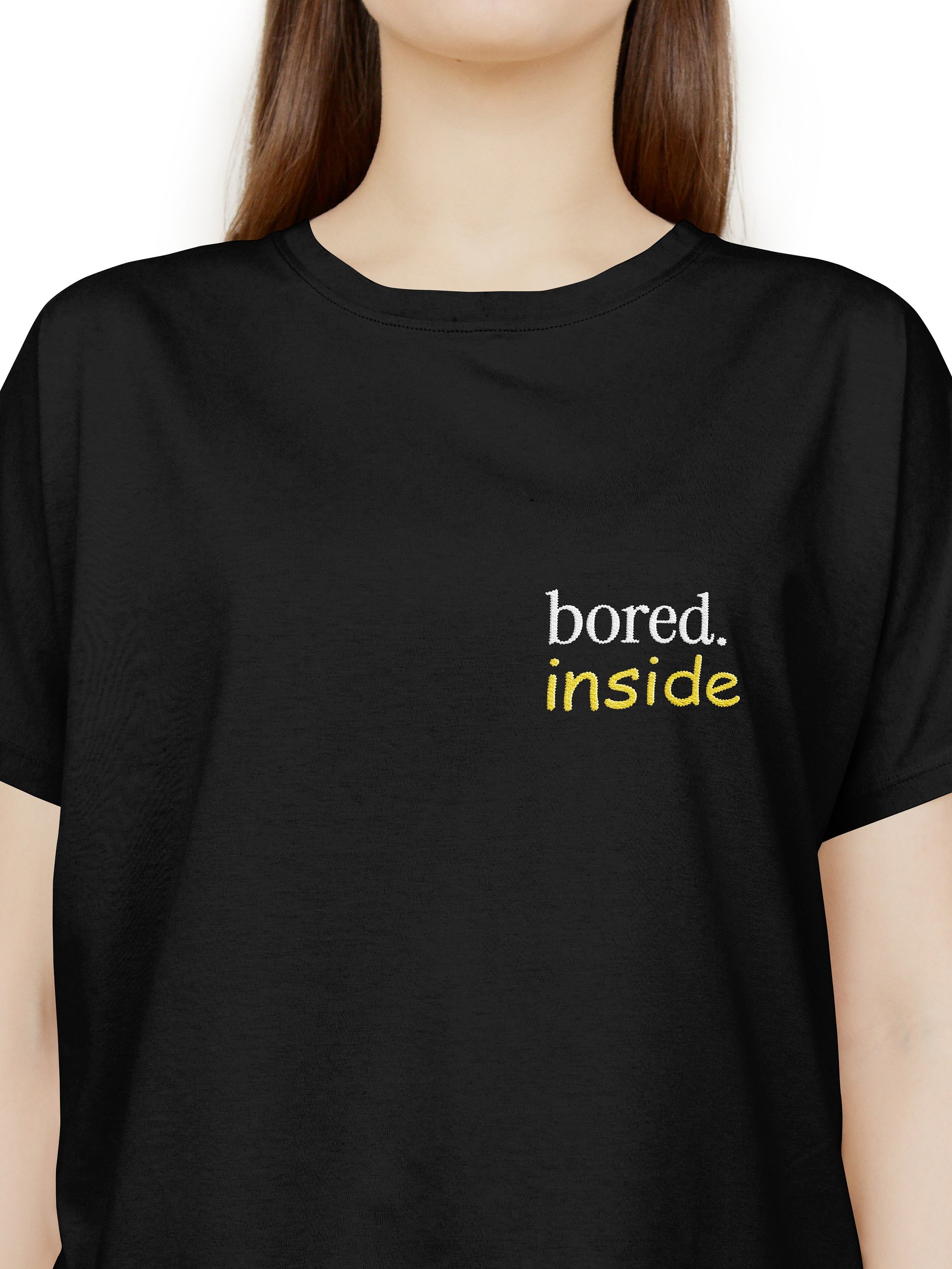 Bored. Inside - A Premium Relaxed Fit Embroidered Tee product image (5)
