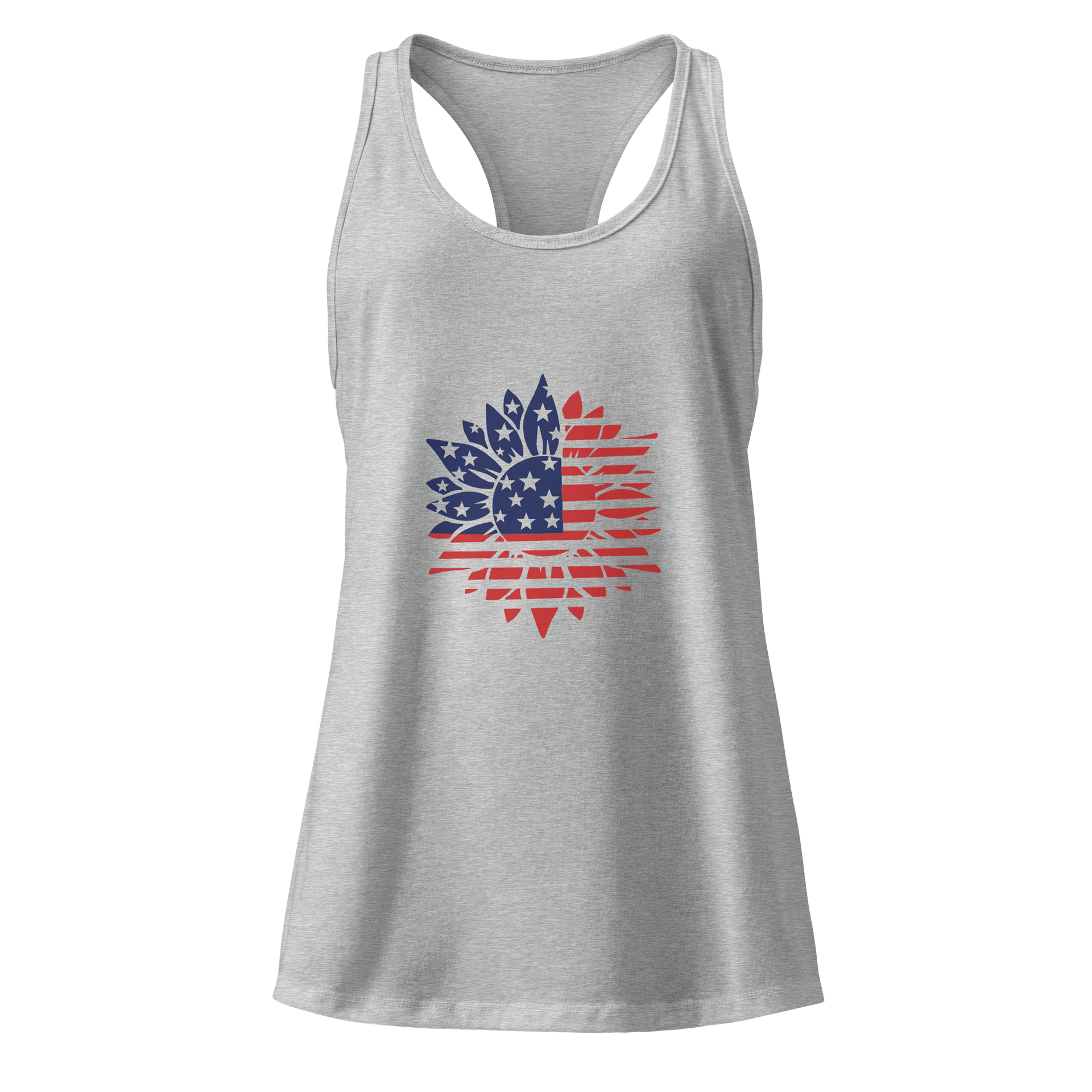 Patriotic Sunflower Racerback Tank product image (5)