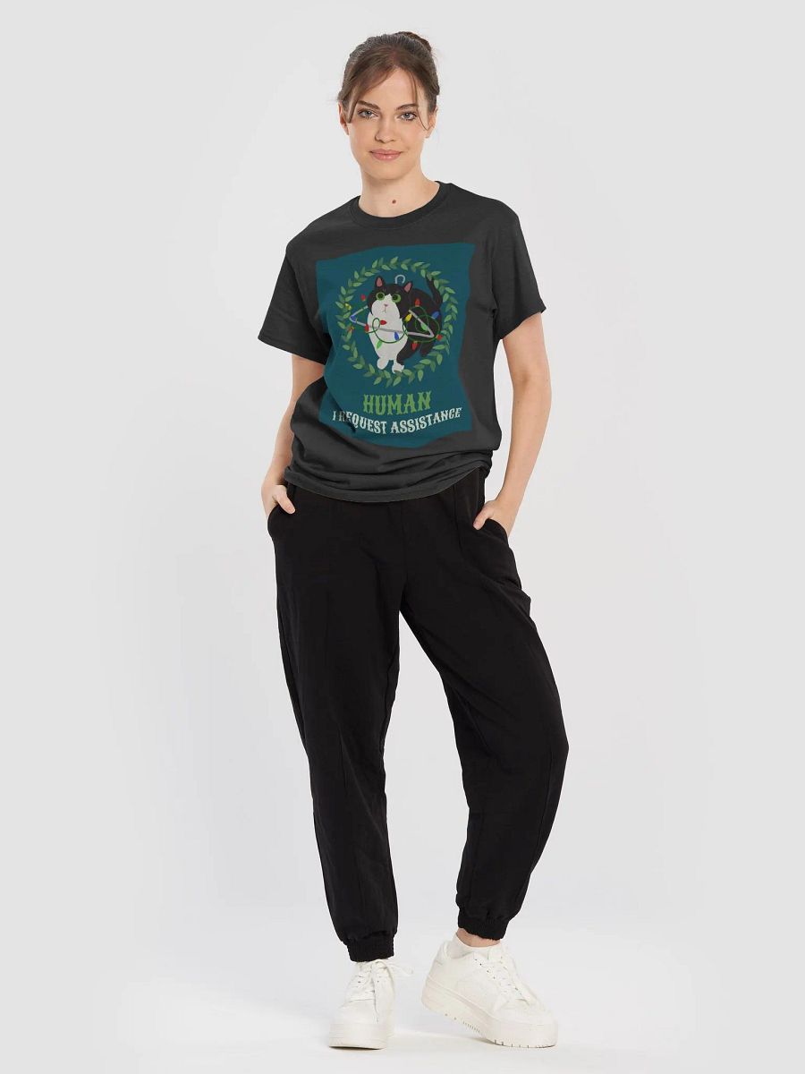 "Human, I Request Assistance" Gildan Heavyweight T-Shirt - Adorable Pet Humor product image (5)
