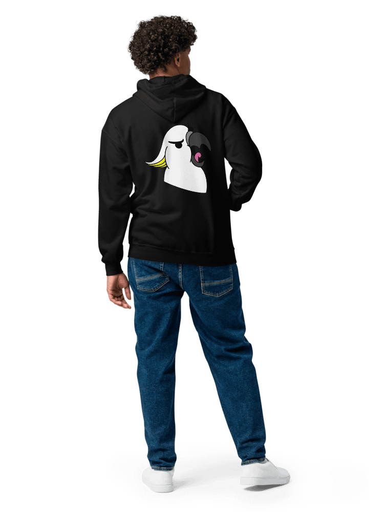 Screaming Cockatoo With Text on the Front Classic Zip Hoodie Multicolor product image (20)