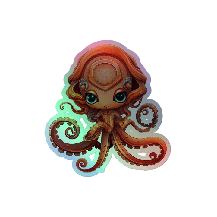 Holographic Tentacle B*tch Mascot Sticker product image (2)