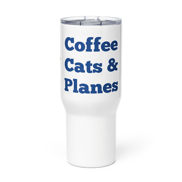 Coffee, Cats, and Planes Travel Mug product image (2)