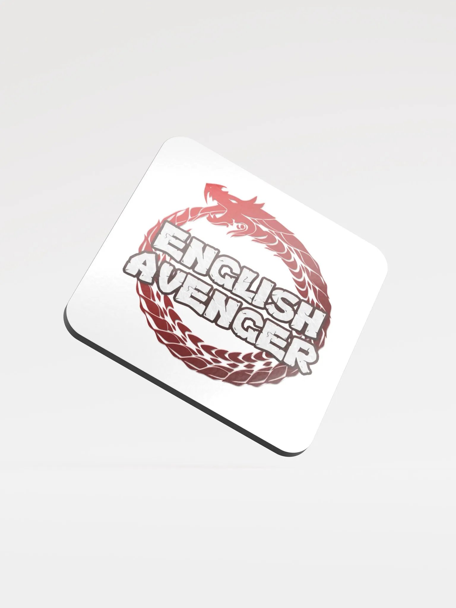 English Avenger Logo Glossed Cork Coaster product image (1)