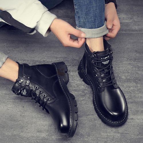 Fashion 2024 Mens British High Boots Running Sneakers - Noir product image (4)