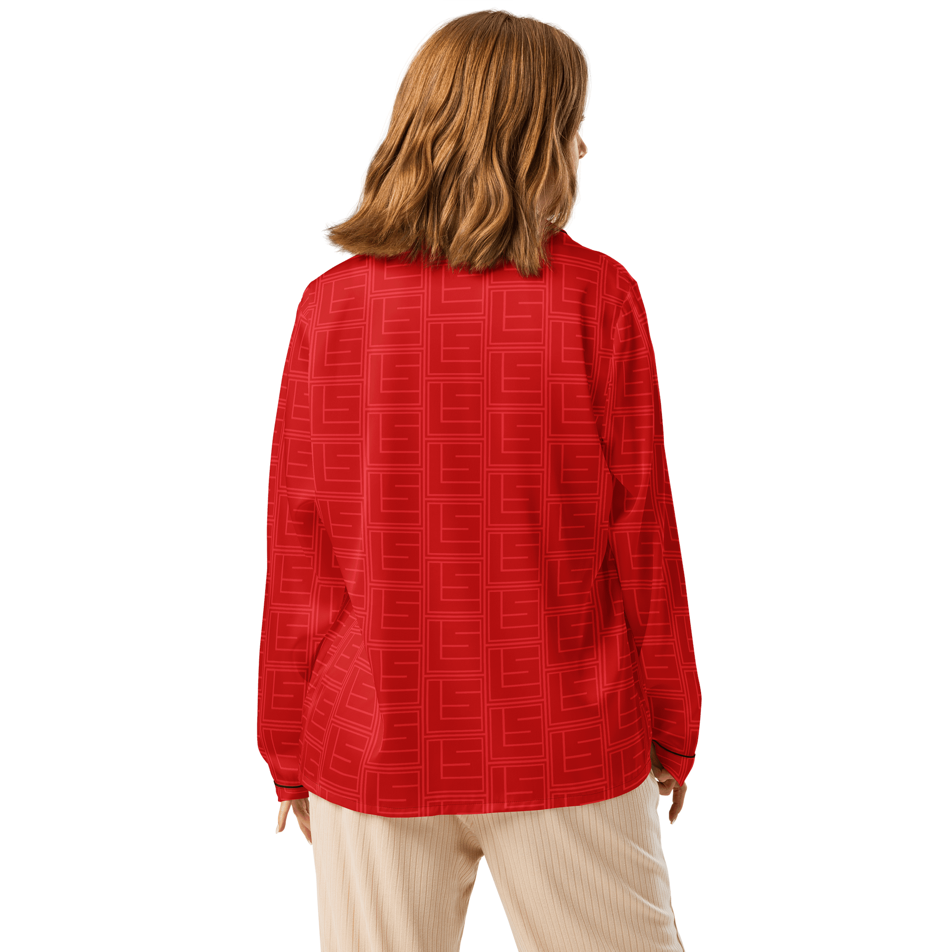 Red Square Pajama Top product image (2)