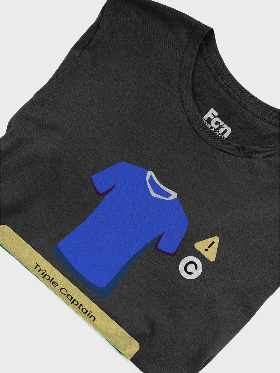 Blue Triple Captain Fantasy Football T-shirt product image (5)
