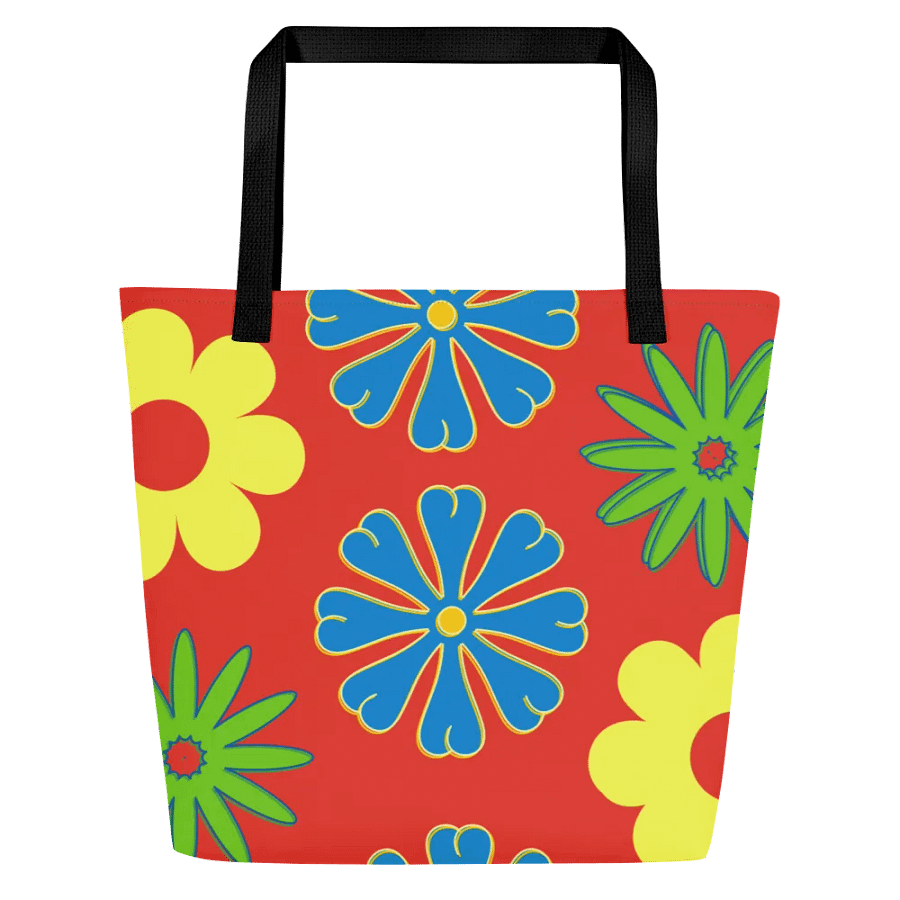 Bright and Whimsy Flowered Tote Bag product image (1)