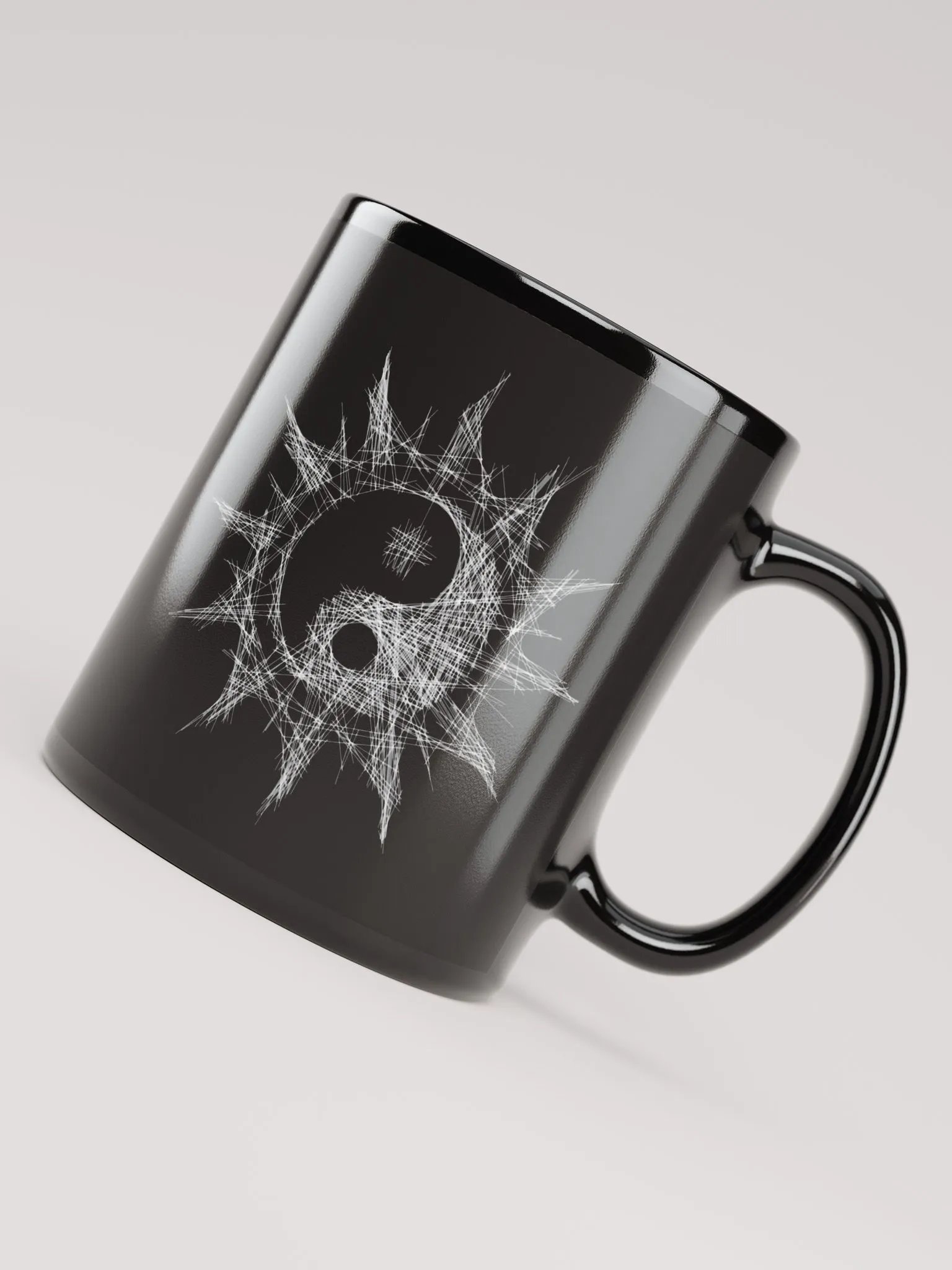 Mystic Sun - White Celestial Yin-Yang Design product image (4)