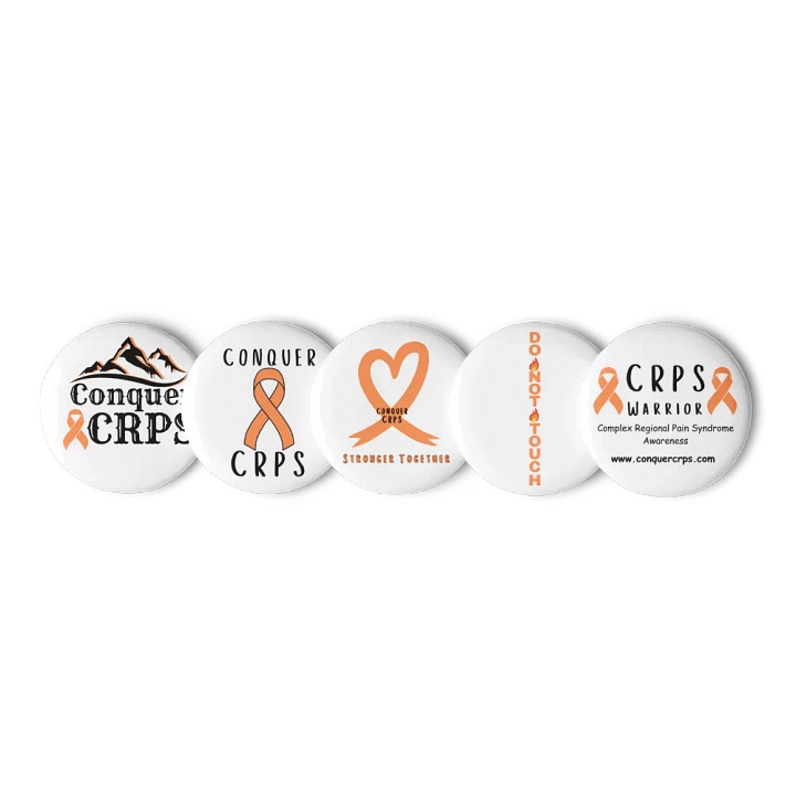 OFFICIAL Conquer CRPS Awareness Pins (Set of 5) product image (1)