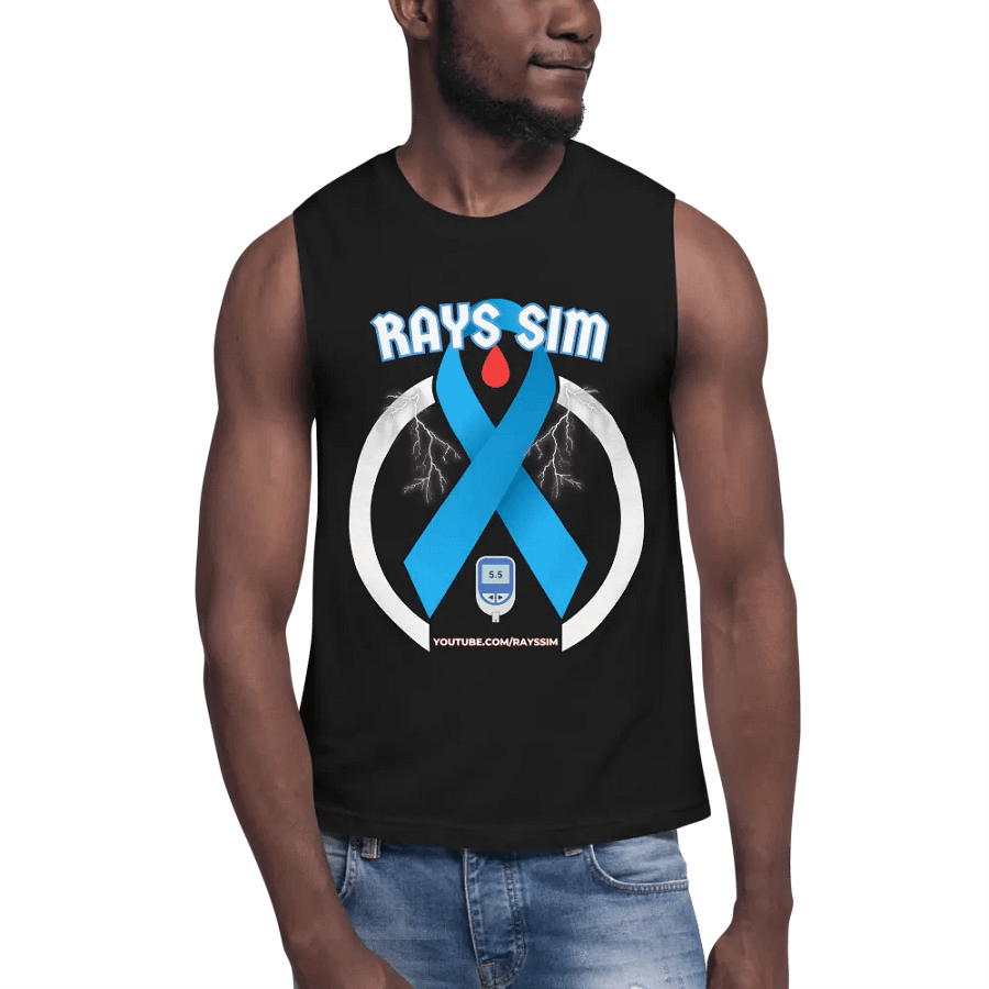 RAYS SIM Awareness Emblem Muscle Tank product image (6)