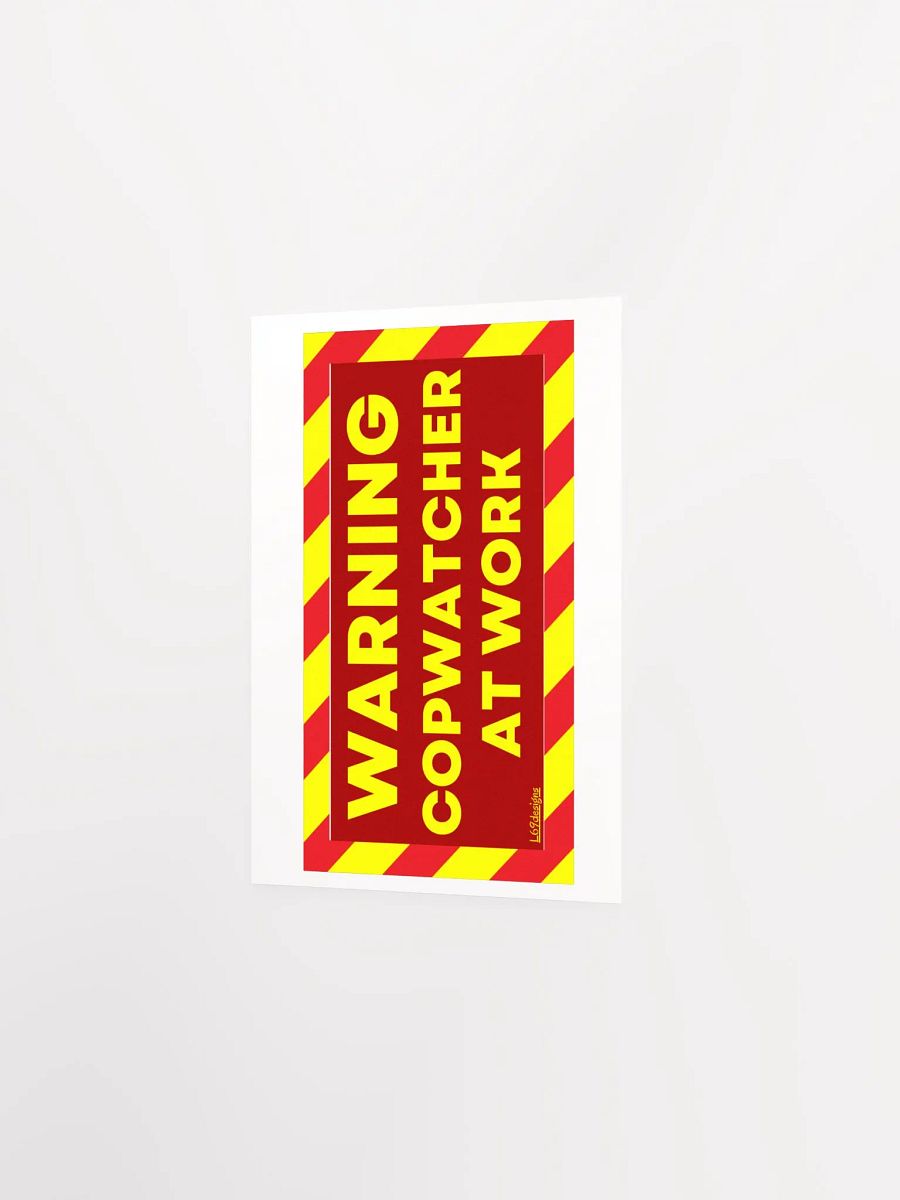 WARNING : COPWATCHER AT WORK product image (2)
