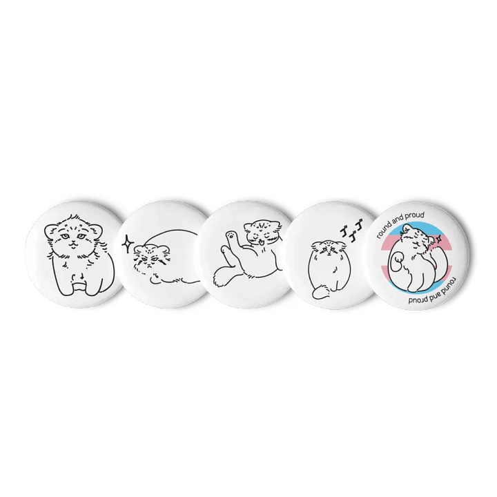 Pride Manul Pin Set - Transgender product image (3)