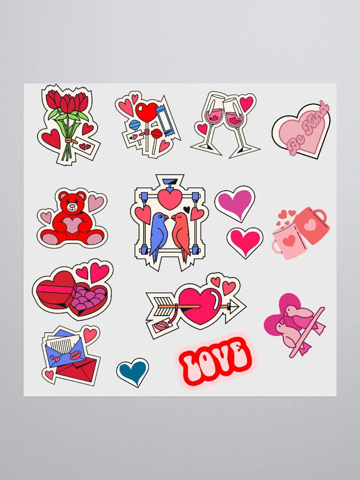 Kiss Cut Stickers_Valentine's day Love Stickers product image (1)
