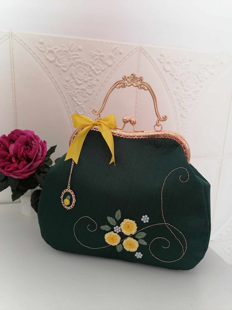 vintage green handbag #2 product image (3)