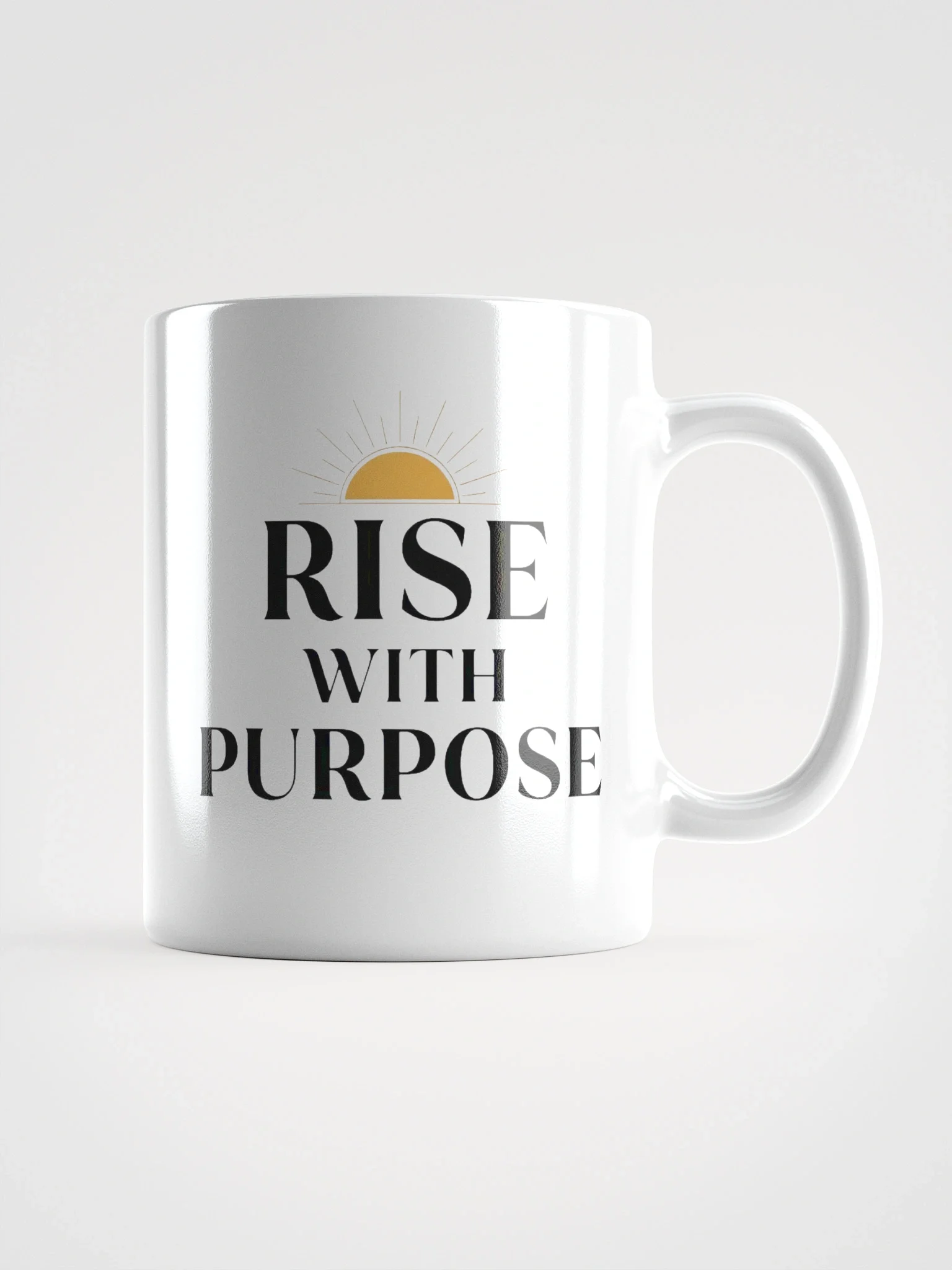 Rise with Purpose Mug – Inspirational Morning Coffee Cup for Motivation & Productivity product image (2)