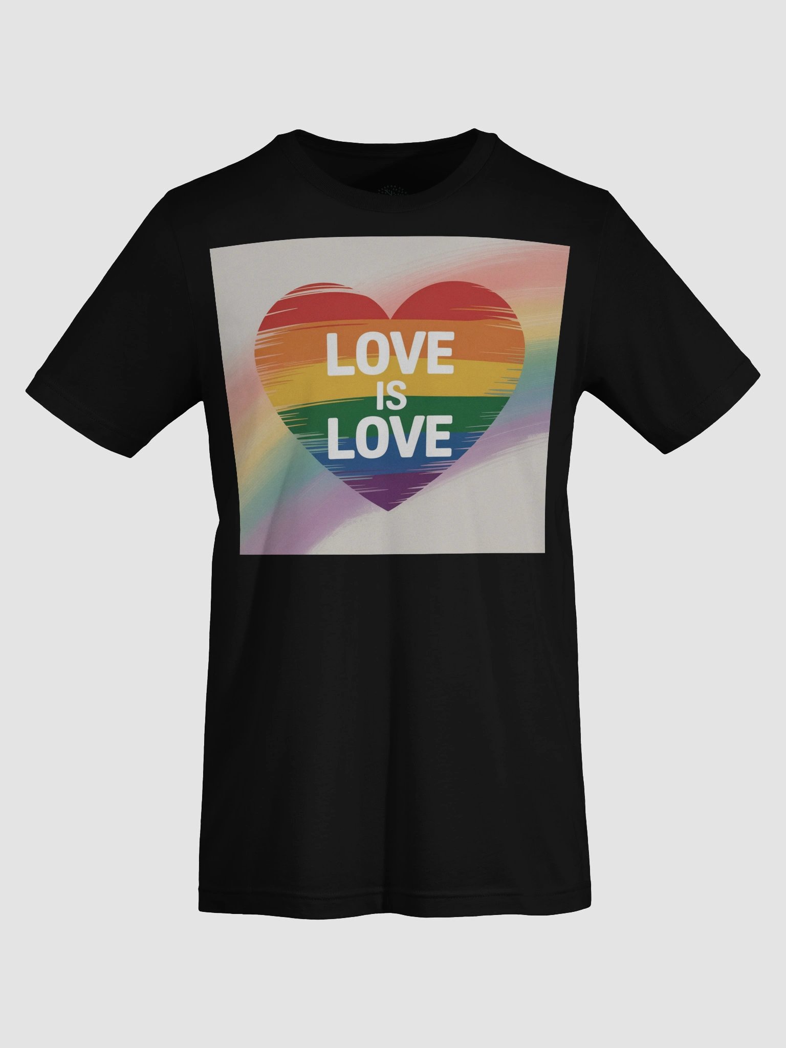Exclusive 'Love is Love' Rainbow Heart Unisex T-Shirt - TDS Music product image (68)