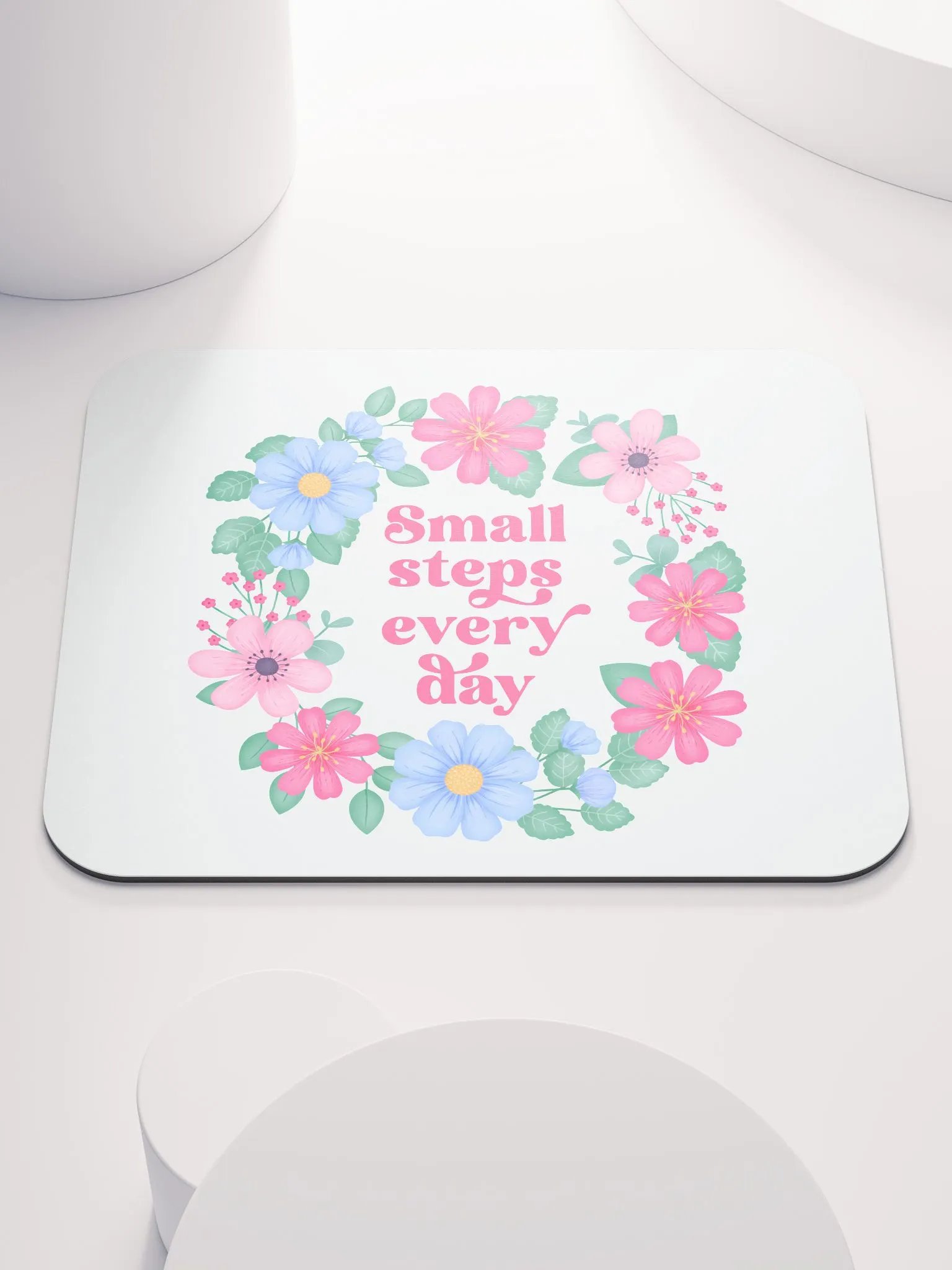 Small steps every day - Mouse Pad White product image (2)
