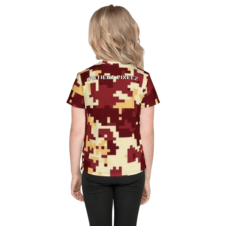 Patient PixelZ Kids T-Shirt (Pixel Zombie v2 Red/Tan) product image (2)