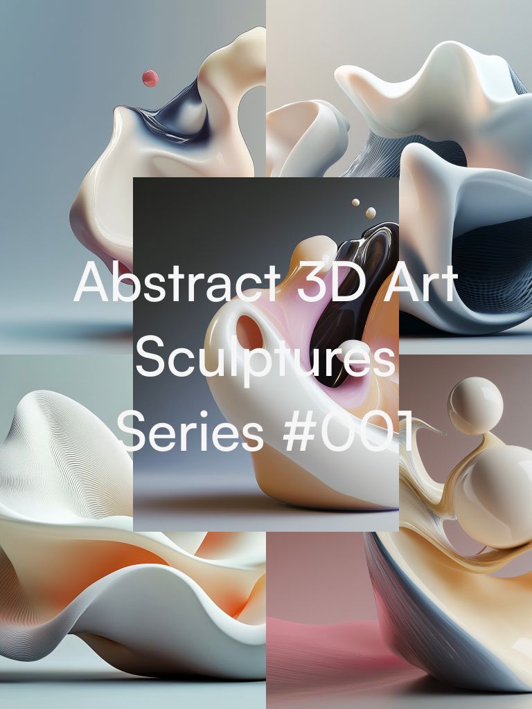 Abstract 3D Art Sculpture Series #1 product image (1)