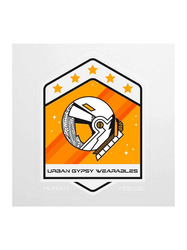 Human Focus Space Emblem Sticker product image (1)