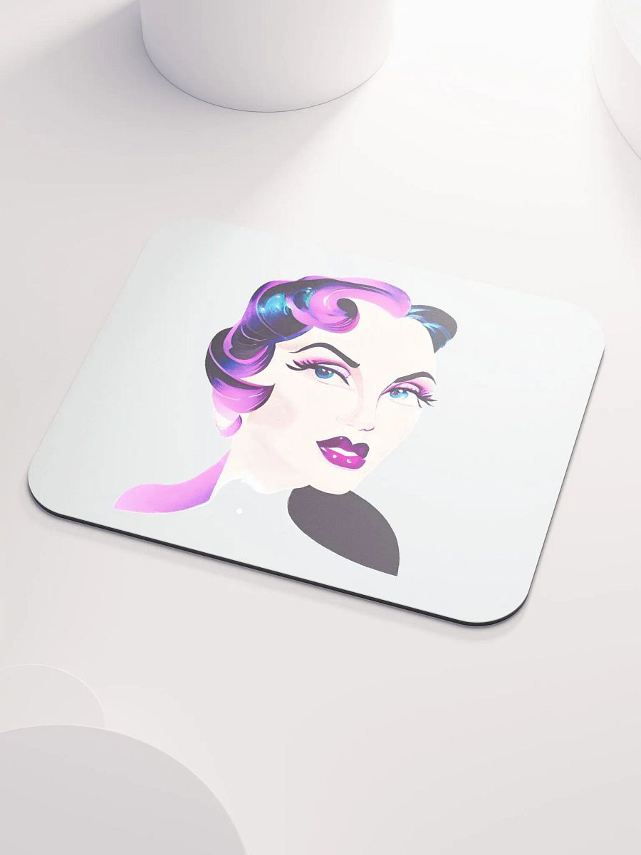 Striking Retro Lady Mouse Mat product image (3)