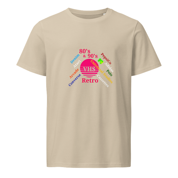 Retro VHS Nostalgia Organic T-Shirt product image (1)