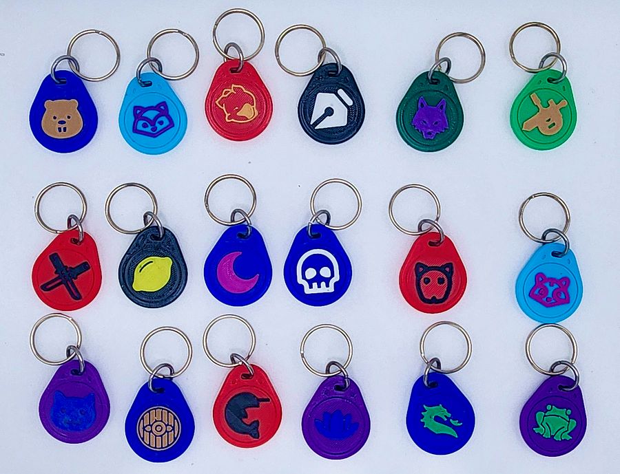 3D Printed NFC Keychain Tags product image (2)