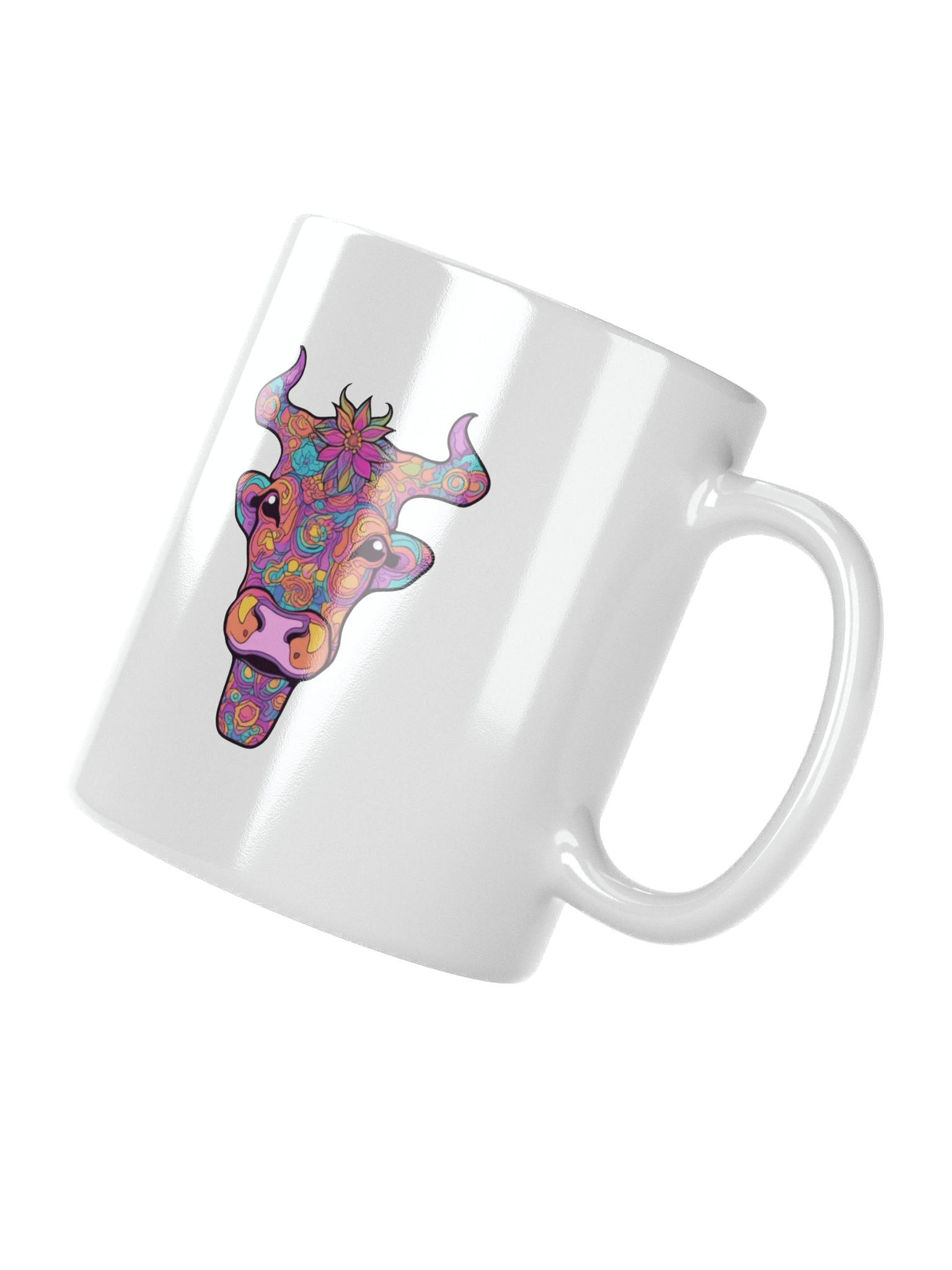 Floral Cow Face - Mug product image (4)