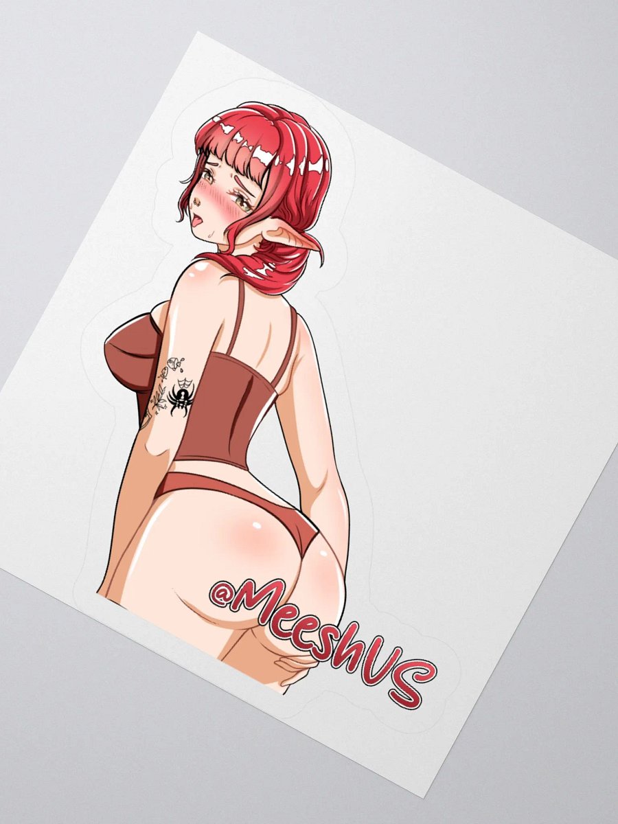 MeeshVS Elf Girl Sticker (Red Hair) product image (2)