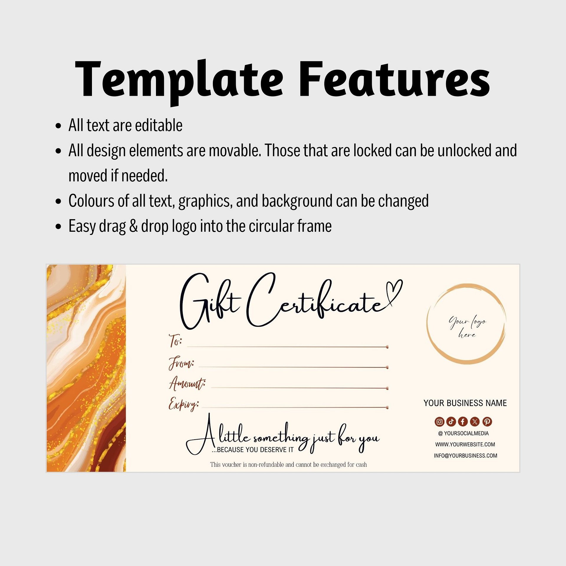 Phoenix - Gift Certificate Template product image (7)