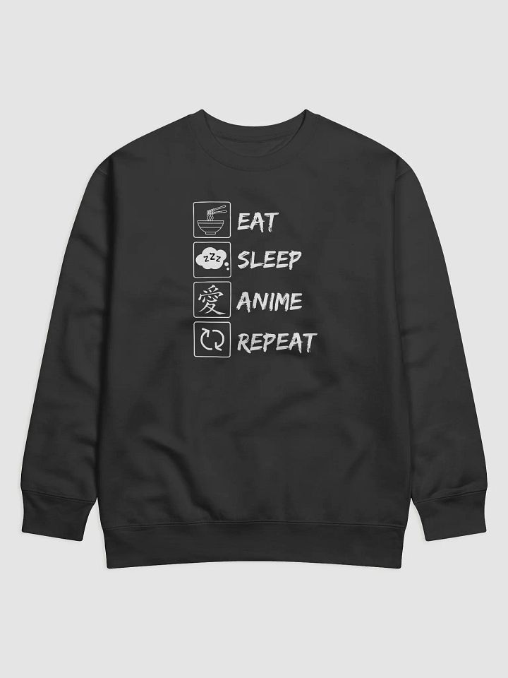 Eat Sleep Anime Repeat Sweatshirt | Premium Cotton Comfort product image (1)
