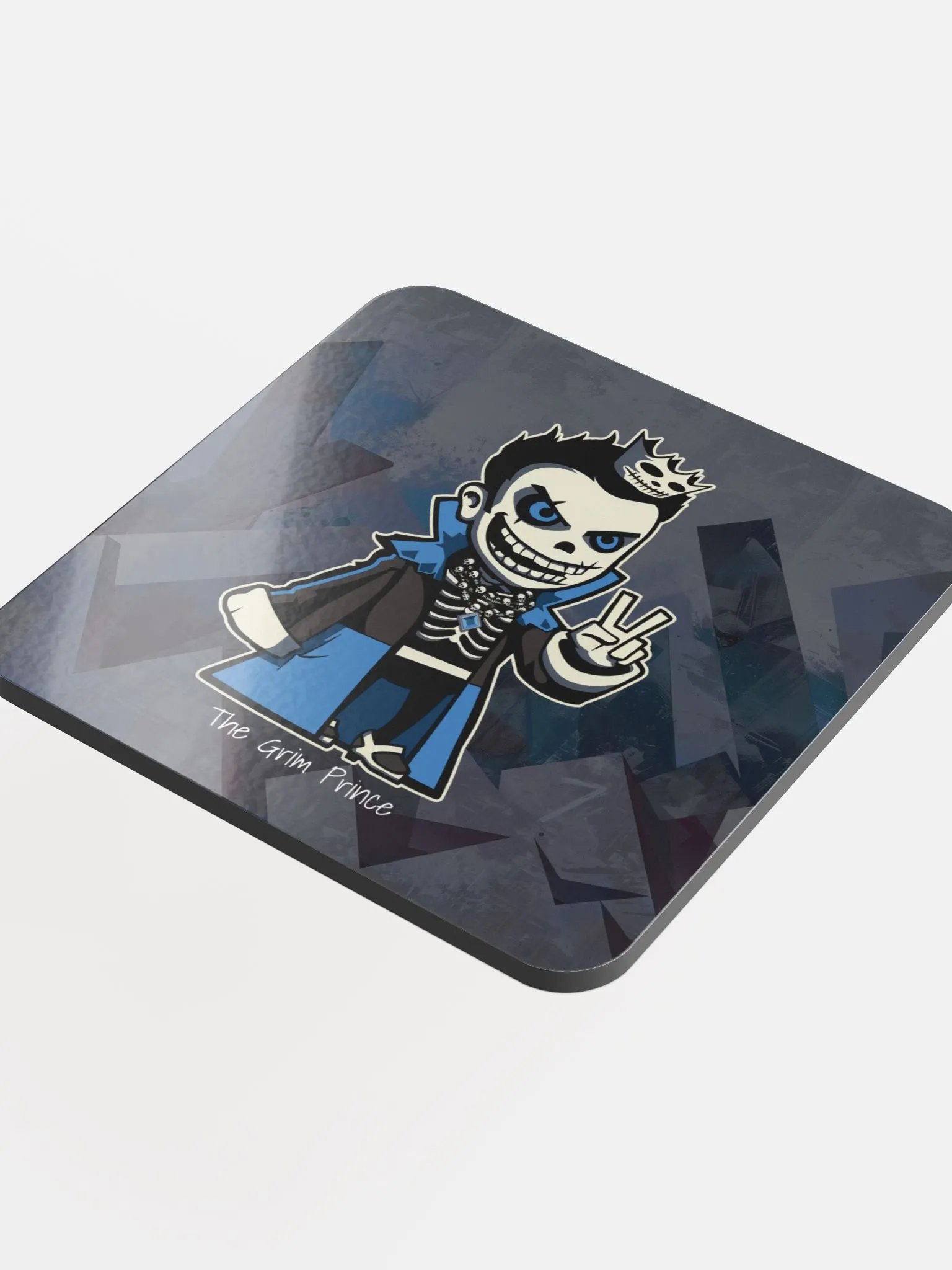 Grimmy the Grim Prince - Glossed Cork Coaster product image (1)