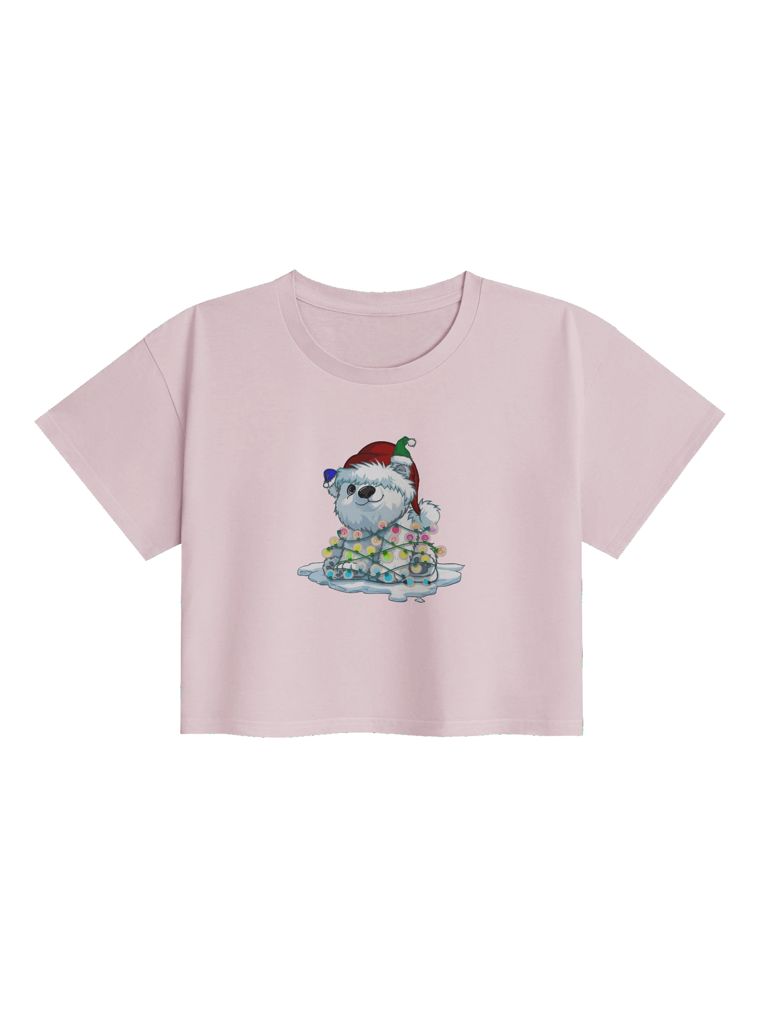 Beary Christmas Crop Top T-shirt product image (1)