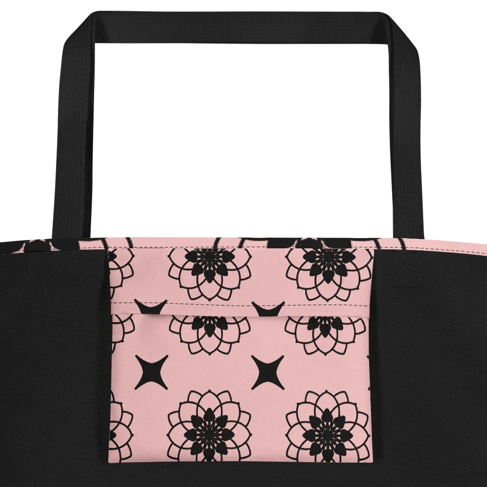 Gorgeous Blush and Black Pattern All Over Print Tote product image (4)