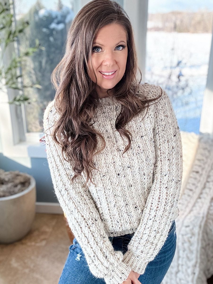 Winter Wonder Cable Pullover Crochet Pattern product image (3)