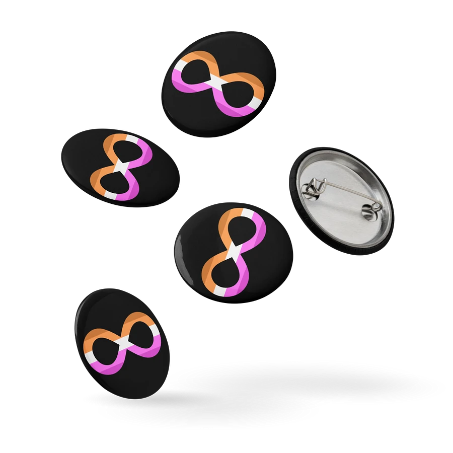 Autistic Lesbian Infinity Pin Set product image (5)