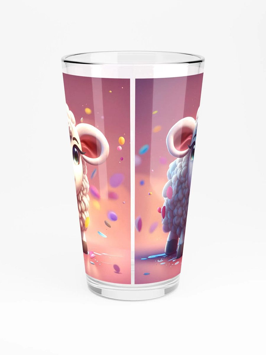 Cute Sheep Pint Glass product image (3)