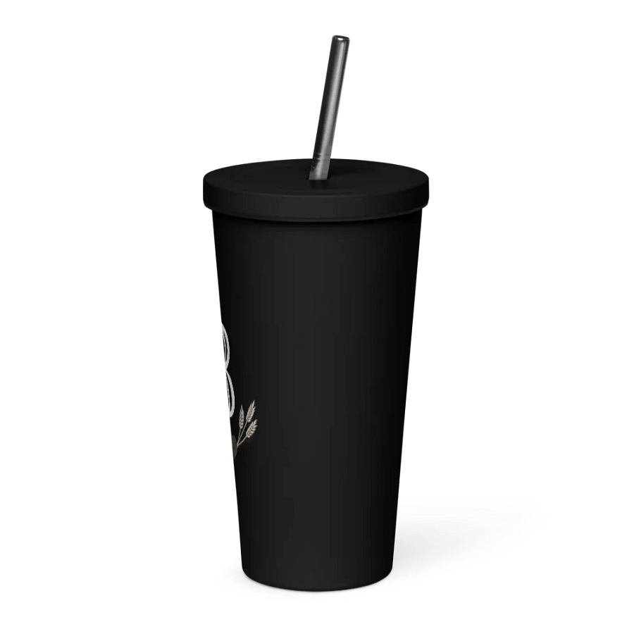 Bean and Barrel Logo Insulated Tumbler with Straw product image (6)