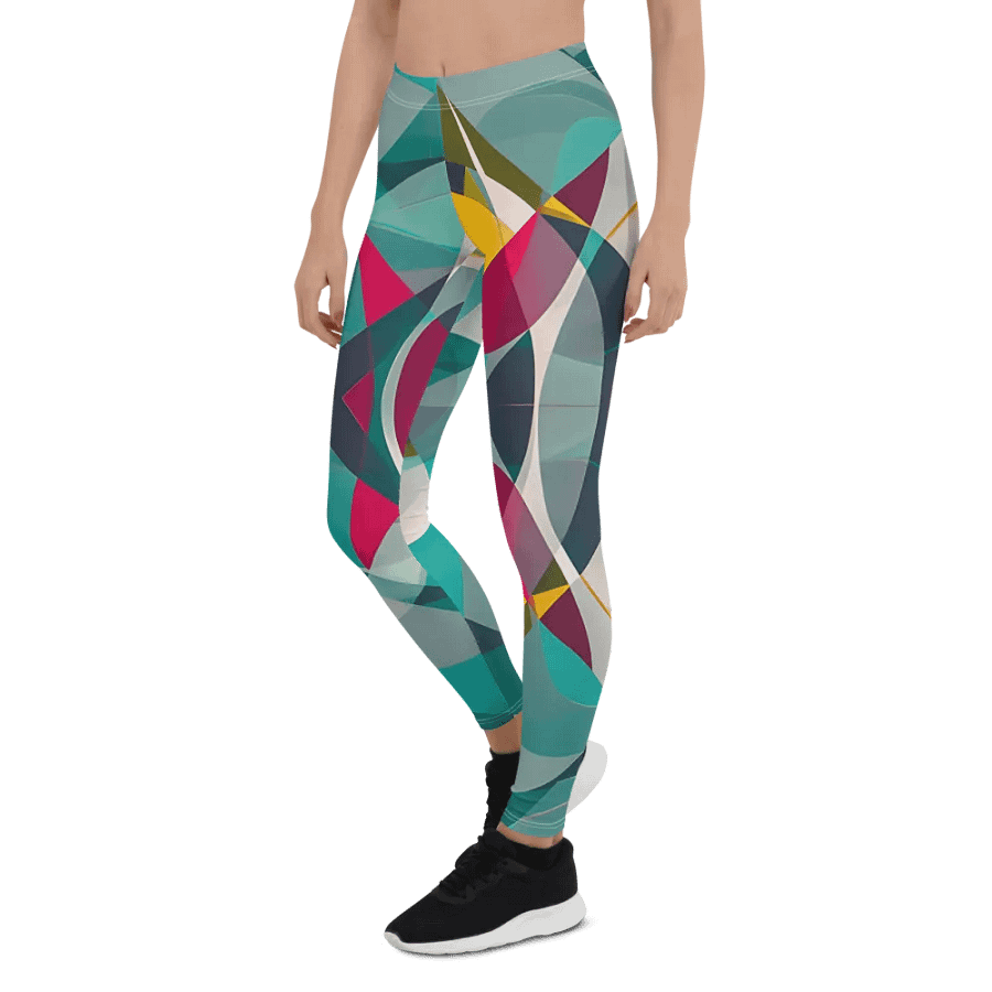Abstract Lithographic Pattern Design leggings - V9 product image (6)