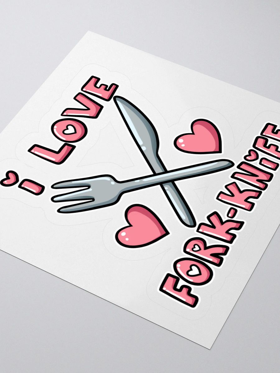 I ♥ Fork-Knife Sticker product image (5)