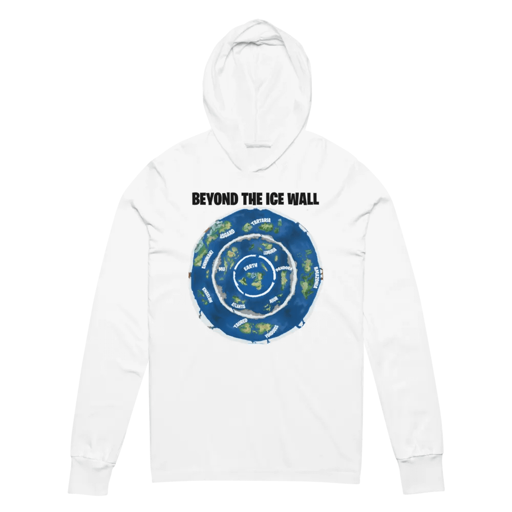 Unisex Hooded Tee Beyond the Ice Wall Map product image (2)