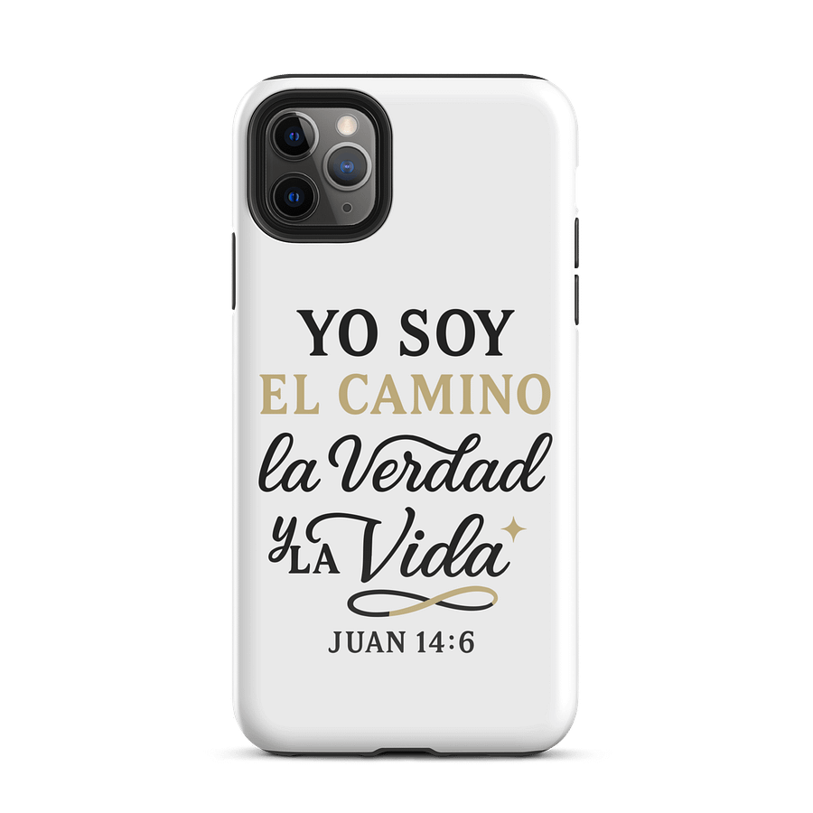 Tough iPhone® Case – “Yo Soy el Camino, la Verdad y la Vida” – Spanish Bible Verse product image (2)