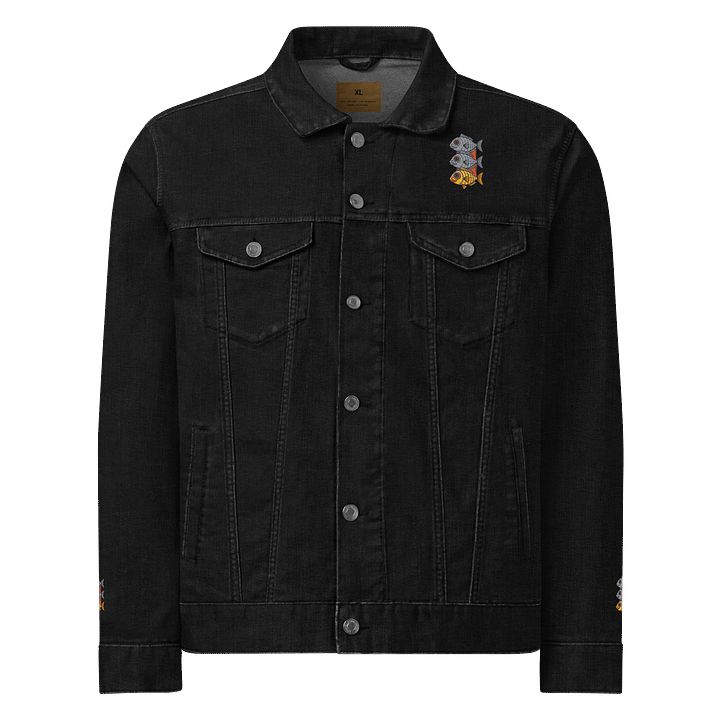Whimsical Fish Trio Denim Jacket product image (1)
