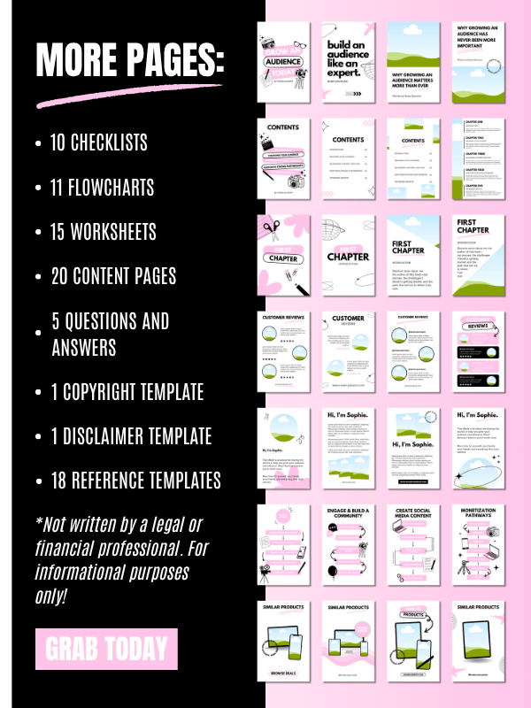 MRR/PLR Minimal Pink eBook Template product image (3)