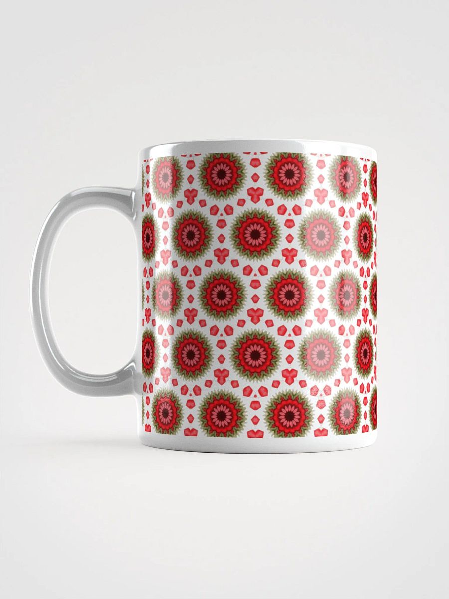 Red Green & White Daisy Mug product image (6)