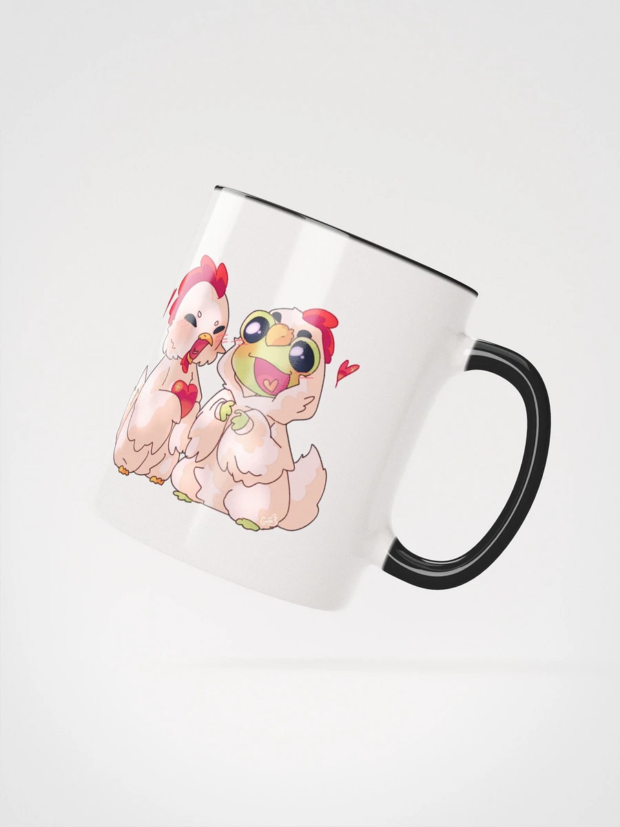 'Hop and Flutter into Love' Ceramic Mug with Color Inside product image (2)