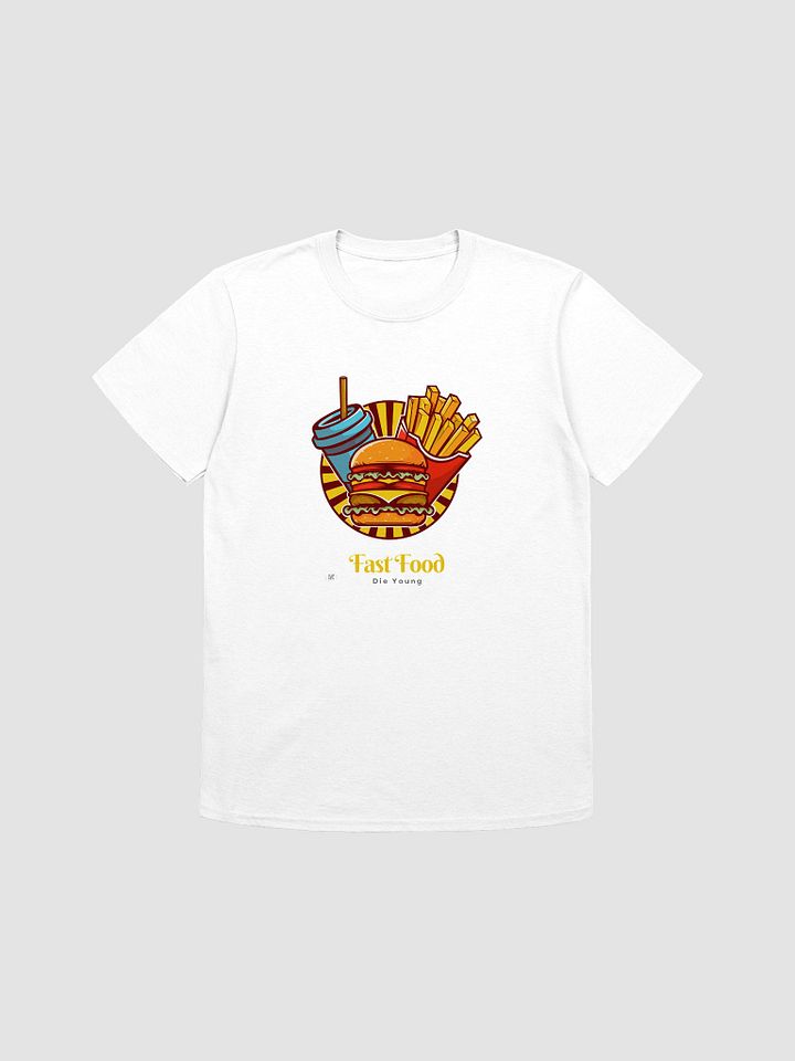 Fast Food Die Young Graphic Tee – Bold, Retro Pop-Art Streetwear product image (6)